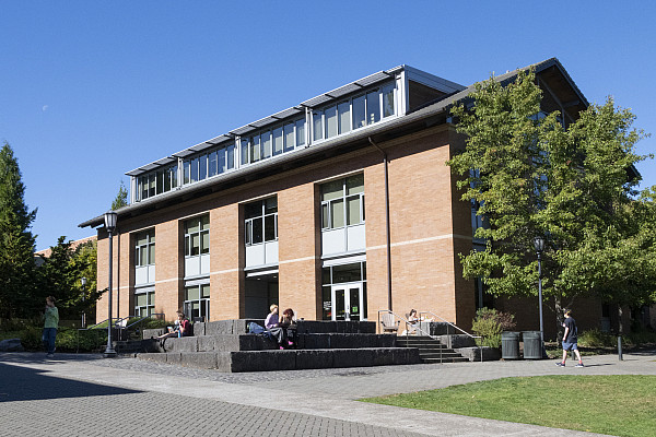 Exterior of large building.